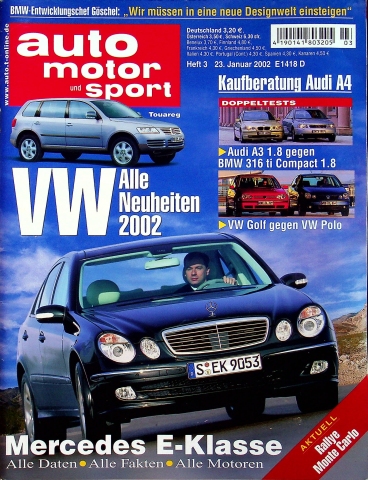 Deckblatt Auto Motor und Sport (03/2002)